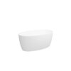 Acrylic Freestanding Bathtub, Elegant Oval Shape Soaking Bathtub, Brushed Nickel Drain And Integrated Slotted Overflow Assembly, Cupc Certified - Glossy White - Image 9