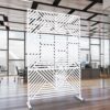 Outdoor & Indoor Privacy Screen Metal Privacy Screen, Freestanding Decorative Privacy Screen For Deck Balcony Patio, Privacy Fence Panels - White - Image 9