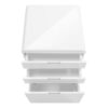 File Cabinet, Rolling Mobile, Storage Drawers, Printer Stand, Office, Work, Glossy Contemporary, Modern - White - Image 4