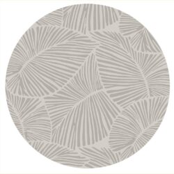 Curve - Round Rug - Silver