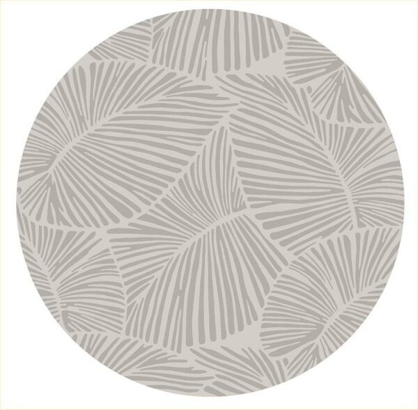 Curve - Round Rug - Silver