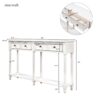 Hearth & Haven Daniel - Console Table With 2 Storage Drawers And Bottom Shelf For Living Room Entryway - Ivory - Image 4