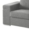Gianna - Light Gray Woven Fabric Arm Chair - Image 3
