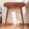 Mini Dressing Table With Foldable Mirror - Caramel - Image 11
