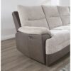Kia - Sectional With Power And USB - Beige / Brown - Image 6