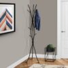 Coat Rack, Hall Tree, Free Standing, 11 Hooks, Entryway, Contemporary & Modern - Black - Image 9