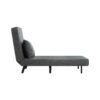 3 In 1 Foldable Linen Chaise Lounge With Adjustable Backrest Footrest & Detachable Pillow Convertible Chair Bed Accent Chair Small Space Sofa Bed For Living Room Bedroom And Office - Gray - Image 8