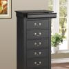 Elegant Traditional Lingerie Chest - Black - Image 2