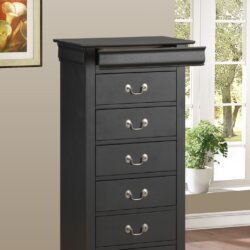 Elegant Traditional Lingerie Chest - Black