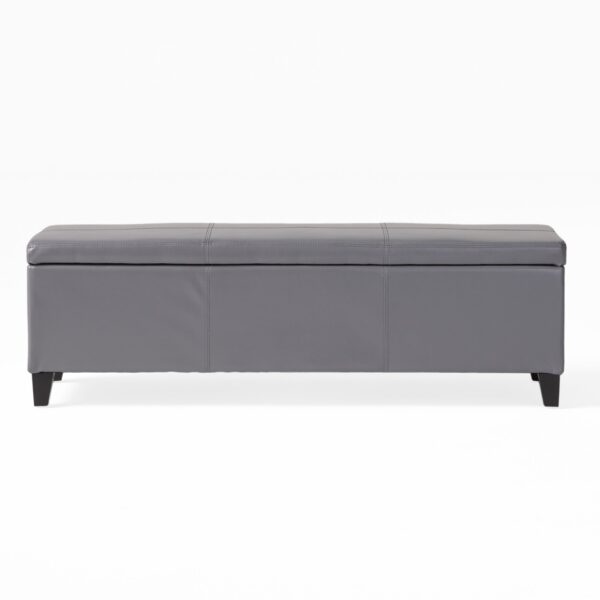 Glouster - Contemporary Storage Ottoman With Versatile Functionality - Gray