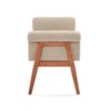 Elegant Tufted Ottoman - Beige / Brown - Image 5