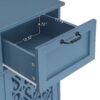 2 Door 2 Drawer Cabinet, American Furniture, Suitable For Bedroom, Living Room, Study - Blue - Image 6