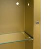 Rectangle Medicine Cabinet Mirror Bathroom Mirror With Storage Wall Mounted Medicine Mirror Cabinet With LED - Gold - Image 20