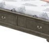 Louis Phillipe - Queen Elegant Storage Bed - Gray - Image 2