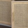 Wooden Accent TV Cabinet With 3 Doors - Brown - Image 7
