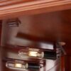 Corner Curio Cabinet With 5 Shelves And Lighting System (E26 Light Bulb Not Included) - Walnut - Image 15