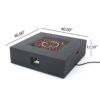 Modern 50, 000 Btu Square Fire Table With Propane Tank - Dark Gray - Image 3