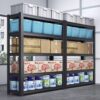 Wide Metal Shelves, With 5 Removable Dividers, Large Capacity, Strong Load Bearing, Suitable For Garage, Kitchen And Office - Black - Image 17
