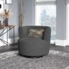 Benz - Swivel Glider Accent Chair - Gray - Image 6