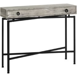 Accent Console Table For Entryway, Storage Drawer, Contemporary & Modern - Gray