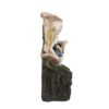 Decorative 3 Tier Tabletop Water Fountain With Fairy And LED Light, Angel Girl With Flower Design, For Indoor Tabletop And Outdoor - Pink / Green - Image 5