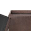 Rockwood - Cube Storage Ottoman With Tray - Distressed Brown - Image 4