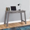 Computer Desk For Home Office, Laptop, Storage Drawers, Modern - Gray - Image 4