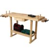 55" Wood Workbench For Garage Workshop And Home - Natural - Image 11