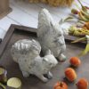 Resin Standing & Lying Down Squirrel Rustic, For Harvest Festival Fall Festival & Thanksgiving Table Decorations (Set of 2) - Antique Cream - Image 6