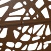 Outdoor & Indoor Metal Privacy Screen Freestanding Decorative Privacy Screen, Privacy Fence Panels For Deck Balcony Patio Garden - Brown - Image 7
