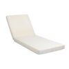 Premium Acacia Wood Lounge Chaise Set With Water Resistant Cushions, Adjustable Recline - Cream / Teak - Image 21