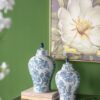 Rectangular Console Table With Elegant Floral Design And Mirrored - Silver Multi - Image 3