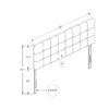 Queen Size, Bed Headboard Only, Upholstered, Transitional - Brown - Image 5