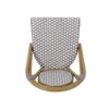 French Bistro Chair Set Outdoor Cafe Style - White / Gray - Image 9