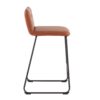 Casper - Fixed Height Contemporary Counter Stool (Set of 2) - Black / Camel - Image 3