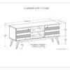 Clarkson - Low TV Stand - Rustic Natural Aged Brown - Image 11