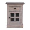 Glazed Bedside Table - Stone White - Image 3