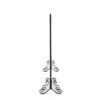 Minimalist Single Panel Iron Fireplace Screen With Diamond Design - Black - Image 5