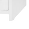 Wardrobe With 3 Drawers High Wardrobe Armoire With Rattan For Living Room Organizer - White - Image 24