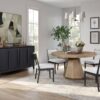 Round Dining Table With Lazy Susan - Latte - Image 8