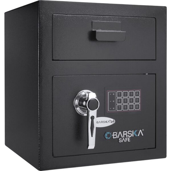 0 72 Cu Ft Keypad Depository Safe - Black