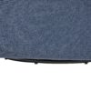 Eddie - Modern Swivel Chair With 360 Degree Functionality In Hemp Like Fabric - Blue - Image 11