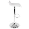Ale - Contemporary Adjustable Barstool (Set of 2) - White - Image 3