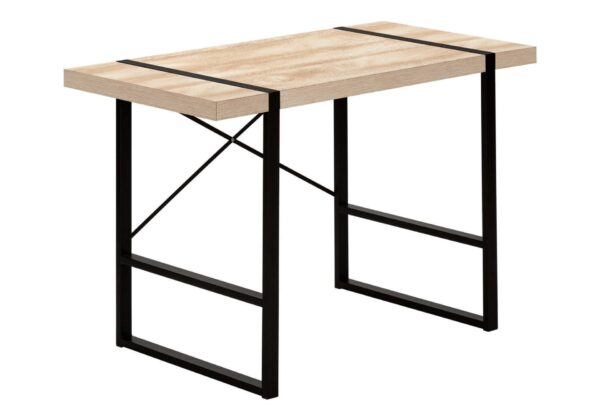 Computer Desk For Home Office, Laptop, Contemporary And Modern - Natural / Black