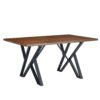 5 Pieces Contemporary Dining Set With Table - Brown / Black / Walnut - Image 14