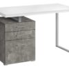 Computer Desk For Home Office, Laptop, Left, Right Set - Up, Storage Drawers - White - Image 2