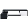 Modern, Minimalist Rectangle Extendable TV Stand, TV Cabinet With 2 Drawers And 1 Cabinet For Living Room, Up To 100" - Black - Image 11