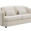 Mariko - 3 Piece Living Room Set Sofa Loveseat Chair - Beige - Image 4