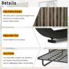 Outdoor Patio Daybed Rattan Daybed Outdoor Sunbed With Detachable Pillows For Patio, Backyard, Pool - Gray - Image 5