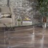 Ultra Modern Rectangle Coffee Table With Tempered Glass Surface - Clear - Image 4
